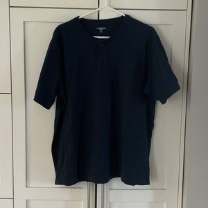Lands' End Men's Dark Blue Short Sleeve Tee